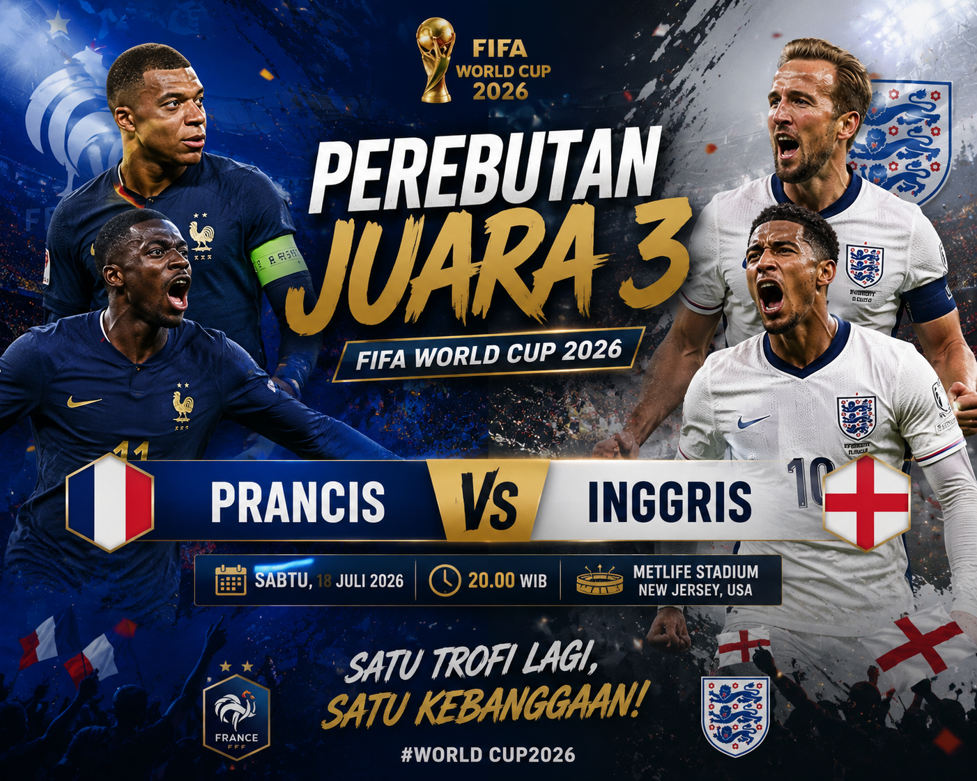 Prancis vs Inggris